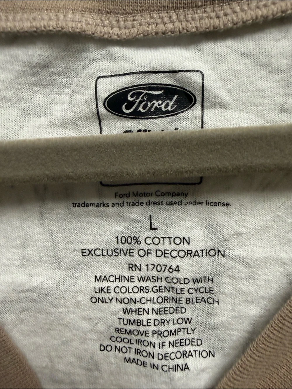 Ford Camo Logo Tee - Beige/Brown - Picture 4 of 4